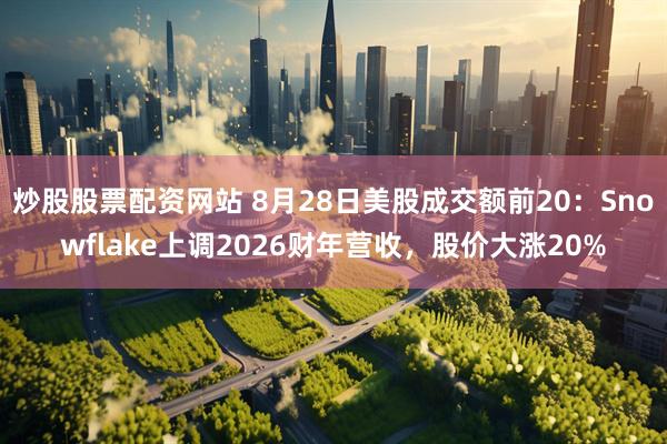 炒股股票配资网站 8月28日美股成交额前20：Snowflake上调2026财年营收，股价大涨20%